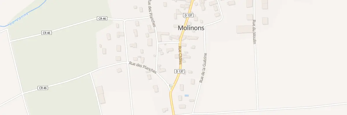 Plan du 38 Rue Châles à Molinons