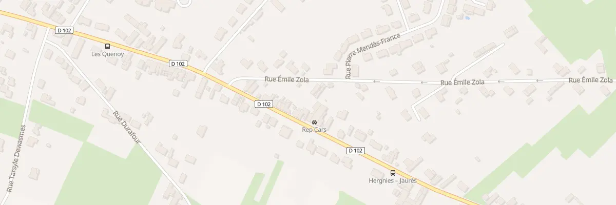 Plan du 77 Rue Jean Jaurès à Hergnies