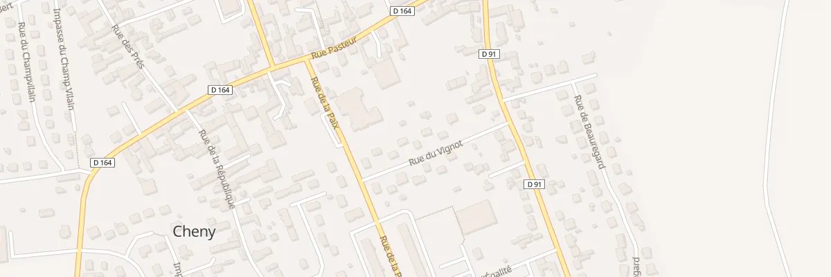 Plan du 6 Rue du Vignot à Cheny