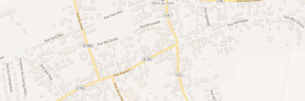 Plan du 12 Rue Pasteur à Cheny