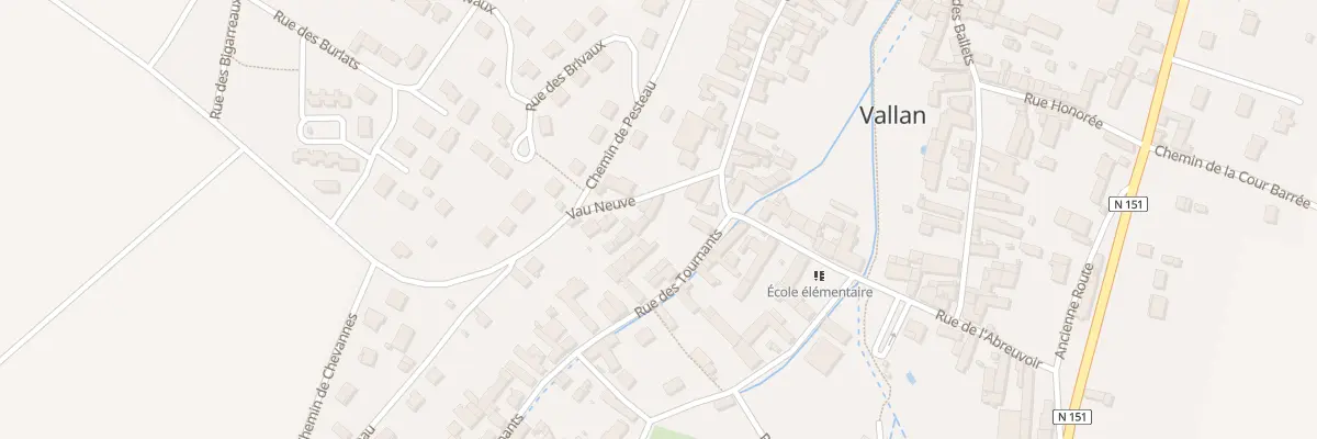 Plan du 44 Le Village à Vallan