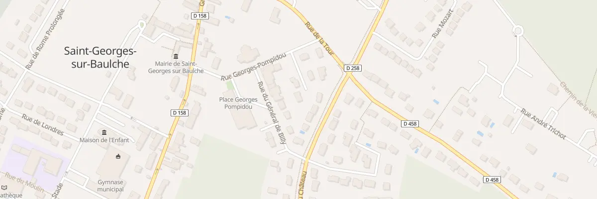 Plan du 4 All du Chateau de Grandchamp à Saint-Georges-sur-Baulche