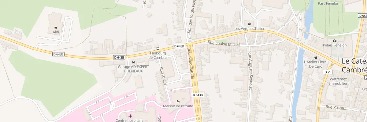 Plan du 8 Bd Paturle au Cateau-Cambrésis