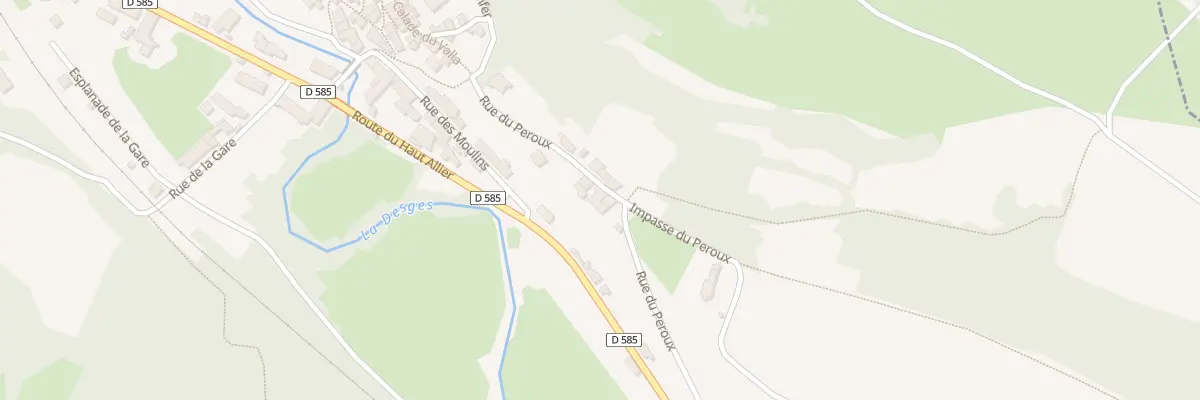 Plan du 5073 Le Peroux à Chanteuges