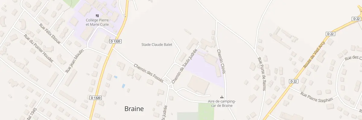 Plan du 9003 Rue de la Saulx-judrée à Braine