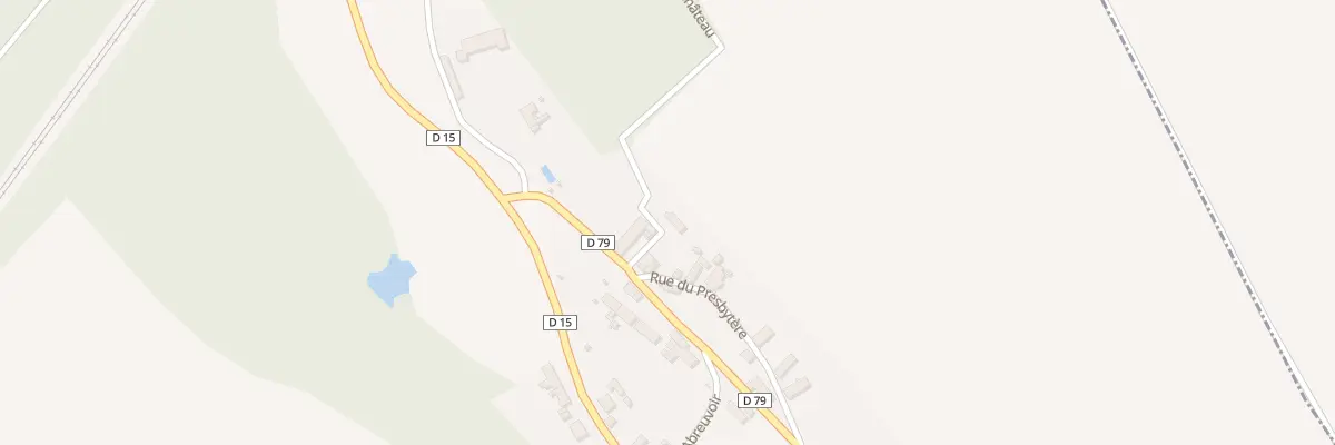 Plan du 3 Che du Château à Loupeigne