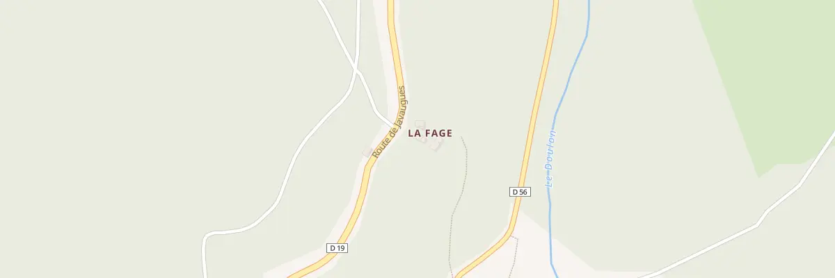 Plan du 5038 La Fage à Saint-Didier-sur-Doulon