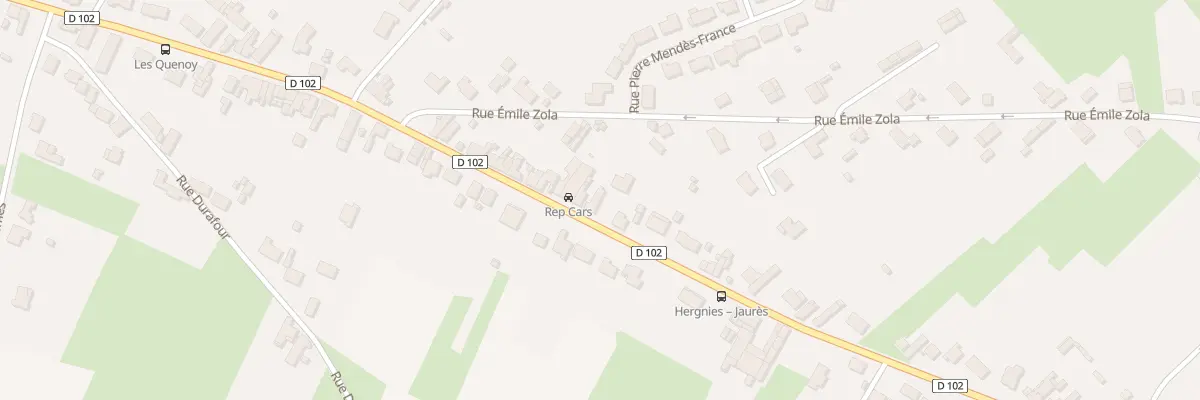 Plan du 87 Rue Jean Jaurès à Hergnies