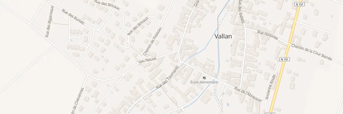 Plan du 1 Grande Rue à Vallan