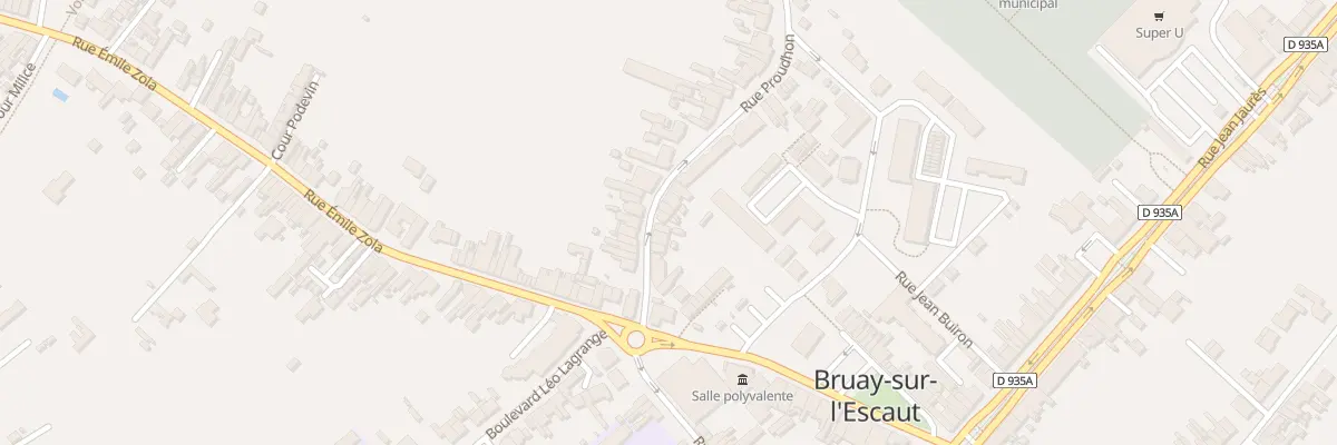 Plan du 15 Rue Proudhon à Bruay-sur-l’Escaut