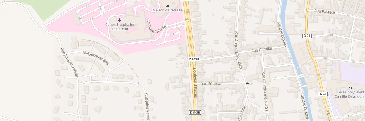 Plan du 50 Bd Paturle au Cateau-Cambrésis