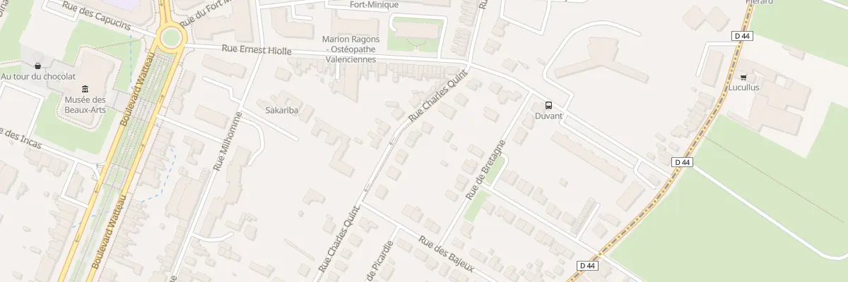 Plan du 86 Rue Charles Quint à Valenciennes