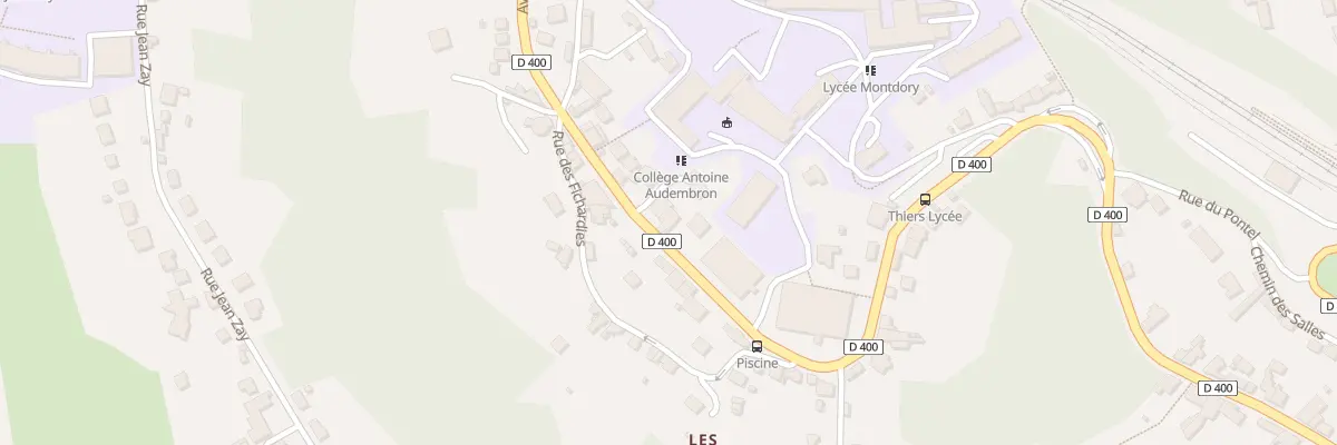 Plan du 23 Av Jean Jaurès à Thiers