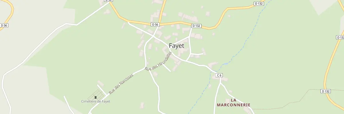 Plan du 5032 Bourg de Fayet à Fayet-Ronaye