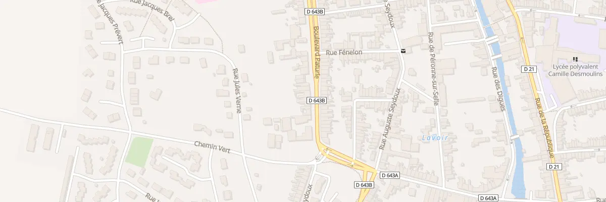 Plan du 90 Bd Paturle au Cateau-Cambrésis