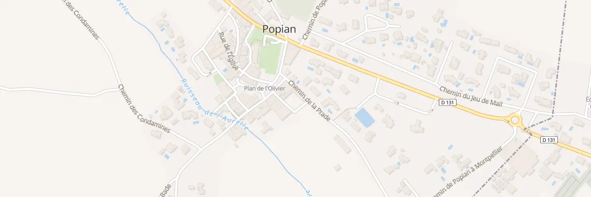 Plan du 2 Che de la Prade à Popian