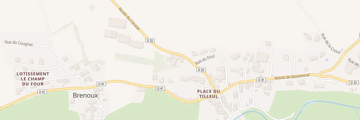 Plan du 117 Rte du Causse à Brenoux