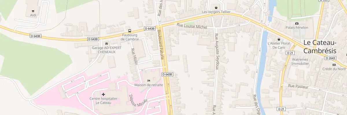 Plan du 21 Bd Paturle au Cateau-Cambrésis