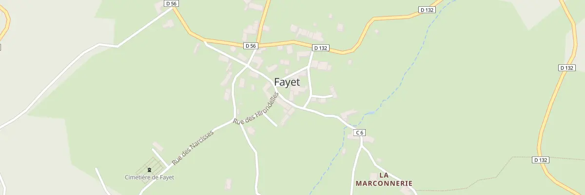 Plan du 5236 Le Bourg à Fayet-Ronaye