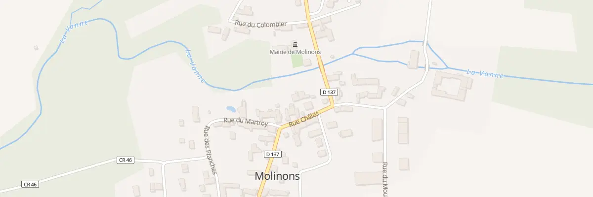 Plan du 20 Rue Châles à Molinons