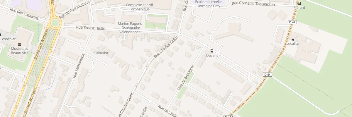 Plan du 90 Rue Charles Quint à Valenciennes