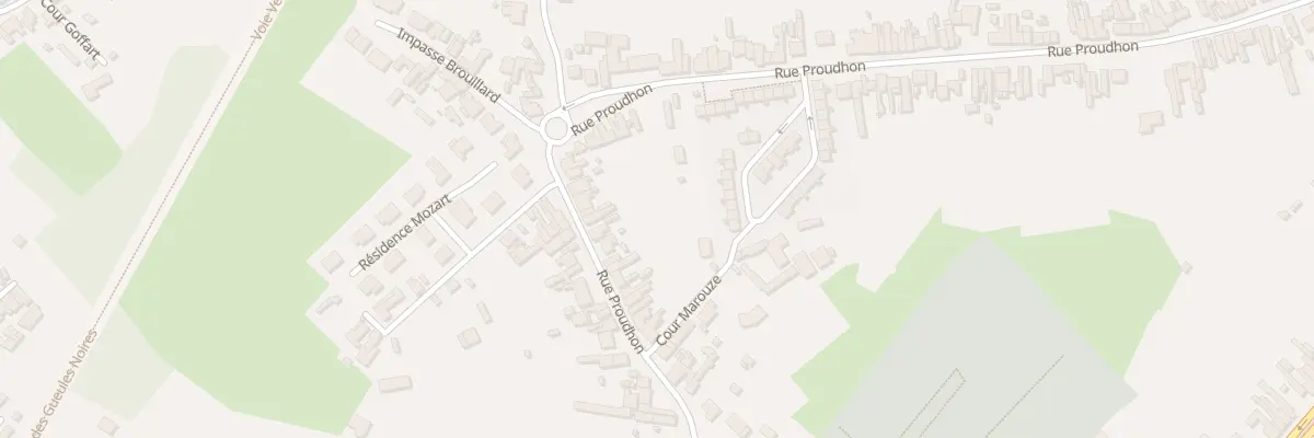 Plan du 93B Rue Proudhon à Bruay-sur-l’Escaut