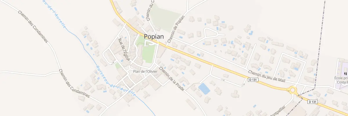 Plan du 2B Av de St Bauzille de la Sylve à Popian