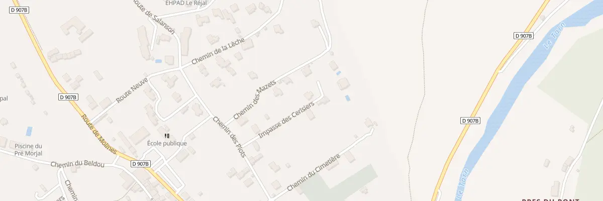 Plan du 3 Imp des Cerisiers à Ispagnac