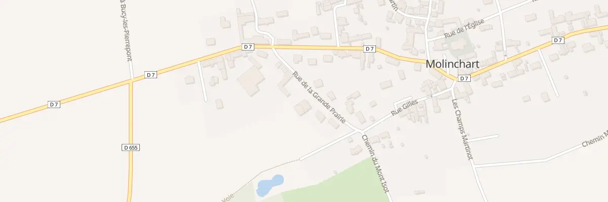 Plan du 2B Rue de la Grande Prairie à Molinchart