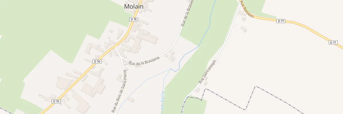 Plan du 6 Rue de la Brasserie à Molain