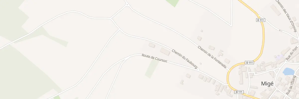 Plan du 11 Le Faubourg à Migé