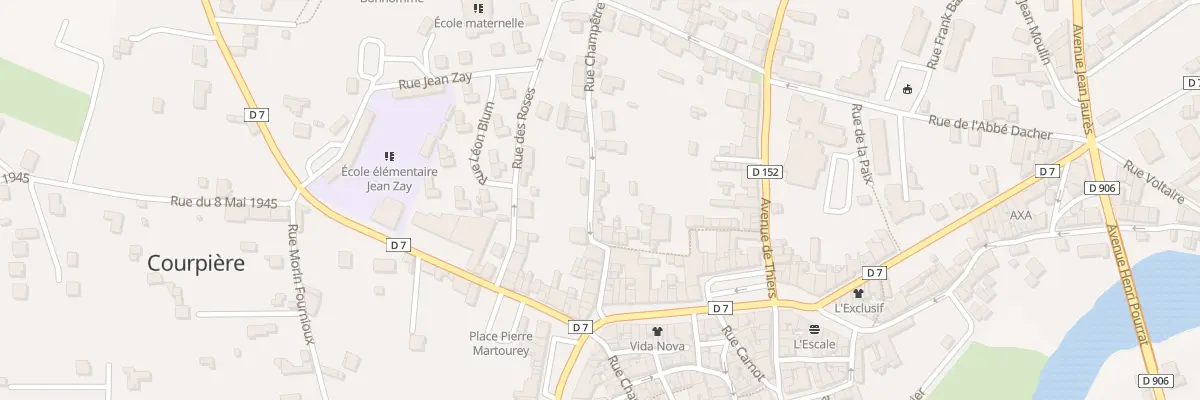Plan du 28 Rue Champêtre à Courpière