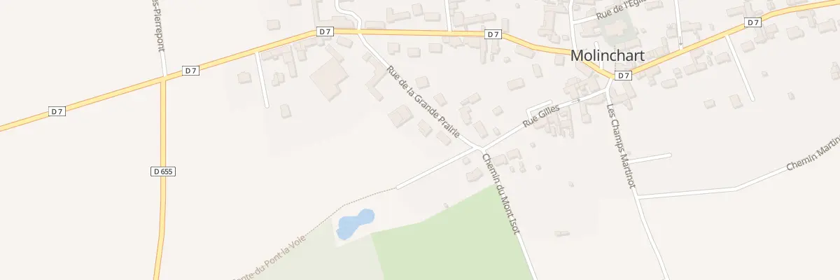 Plan du 4 Rue de la Grande Prairie à Molinchart