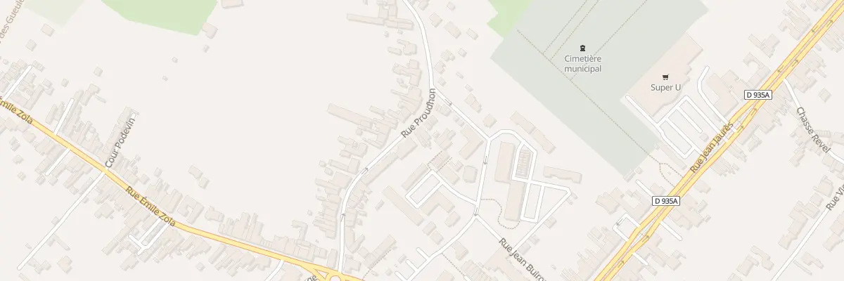 Plan du 45 Rue Proudhon à Bruay-sur-l’Escaut