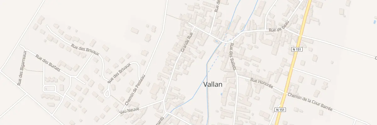 Plan du 14 Grande Rue à Vallan