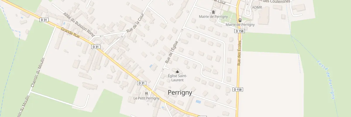 Plan du 2 Rue de la Coulemine à Perrigny
