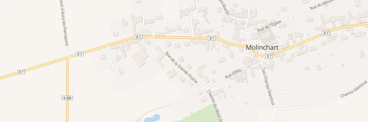 Plan du 3 Rue de la Grande Prairie à Molinchart