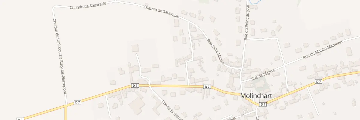Plan du 3 Rue du Mortier à Molinchart