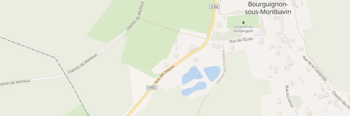 Plan du 3T Rue des Mayes à Bourguignon-sous-Montbavin