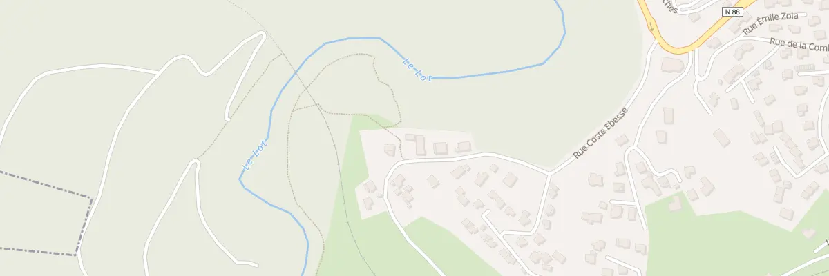 Plan du 2 Rue Coste Ebesse à Badaroux