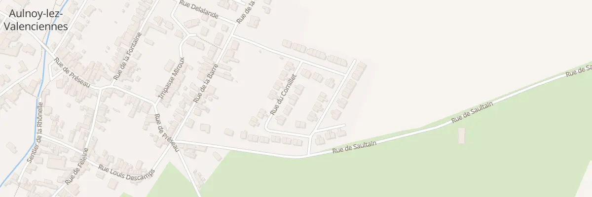 Plan du 12 Rue du Cornillet à Aulnoy-lez-Valenciennes