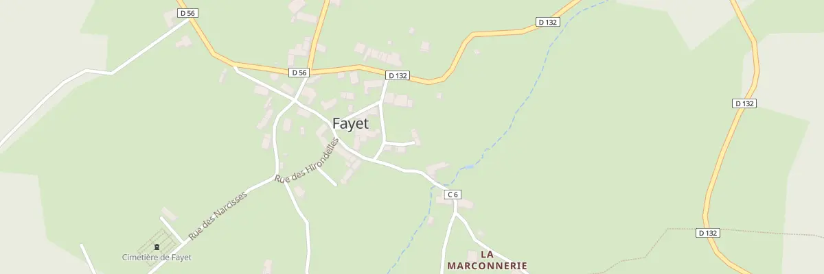 Plan du 5012 Bourg de Fayet à Fayet-Ronaye