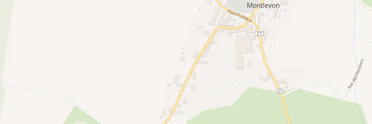 Plan du 6 Rue du Haut de Montlevon à Montlevon