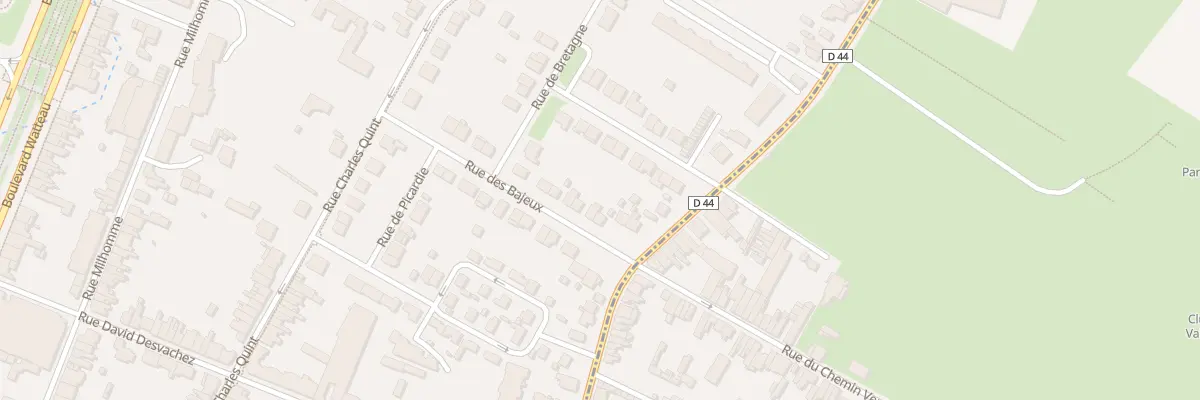 Plan du 21 Rue des Bajeux à Valenciennes