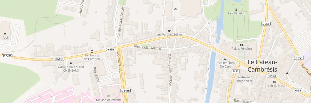 Plan du 39 Rue Louise Michel au Cateau-Cambrésis