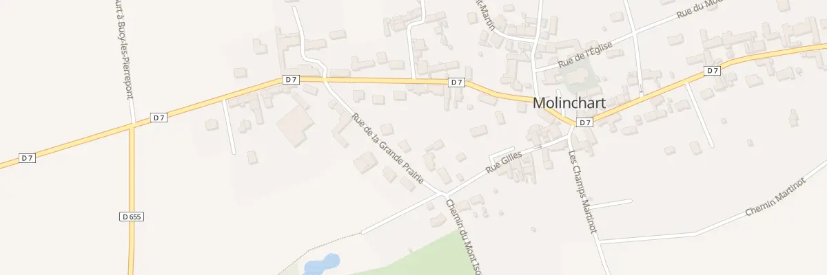 Plan du 5 Rue de la Grande Prairie à Molinchart