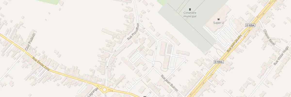 Plan du 7 Rue Proudhon Cour Dulieu à Bruay-sur-l’Escaut