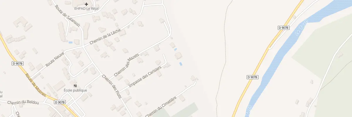 Plan du 9 Imp des Cerisiers à Ispagnac