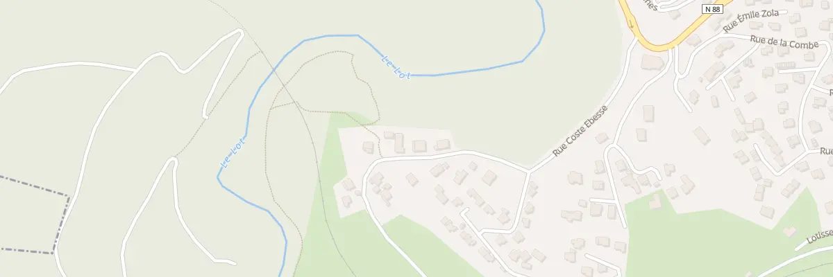 Plan du 5305F Rue Coste Ebesse à Badaroux