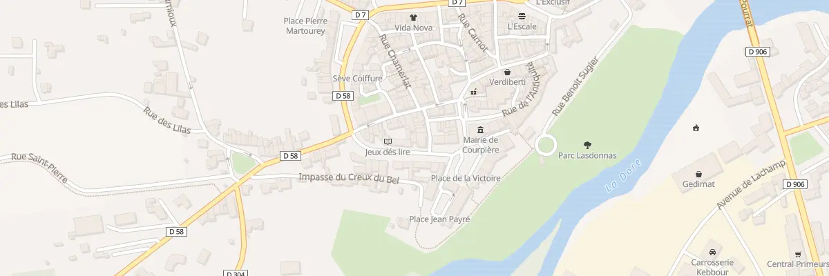 Plan du 12 Bd Gambetta à Courpière